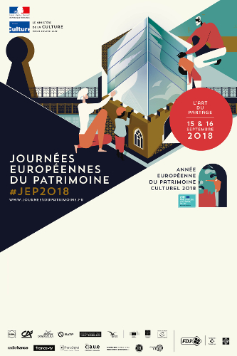 Affiche des Journées Européennes du Patrimoine 2018