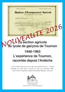 La section agricole du lycée de garçons de Tournon